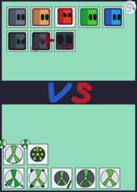 X head team vs square head