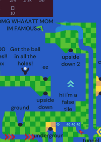 Get the ball in the holes!