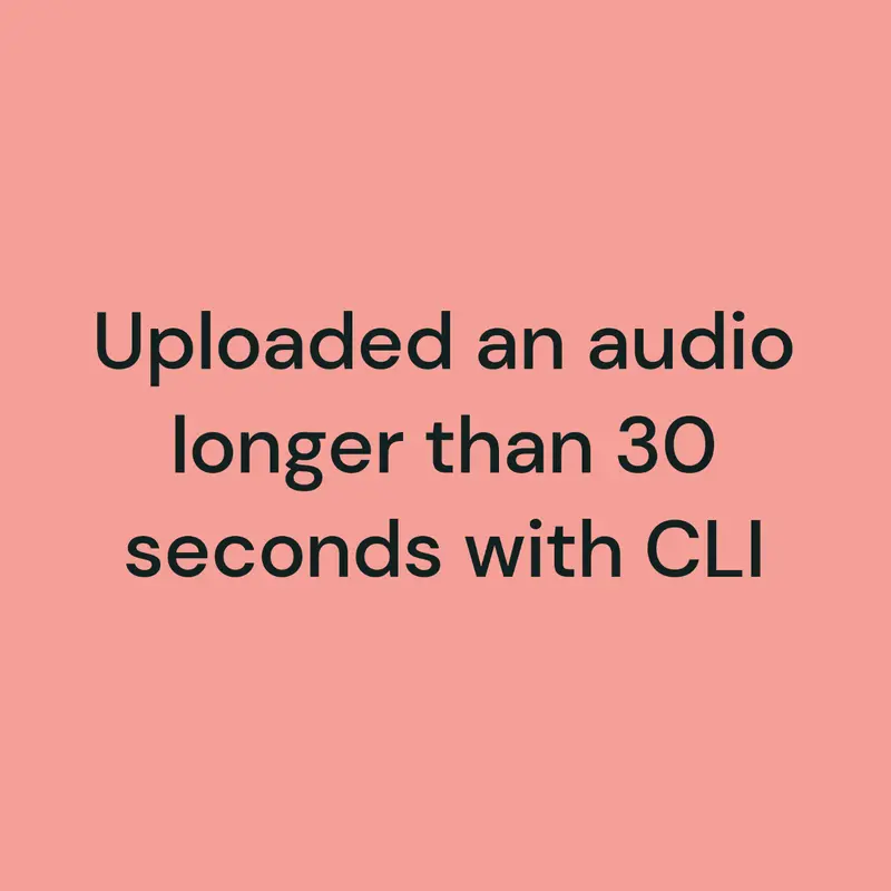 Breaking the 30 second audio limit XD by @lewis12chain