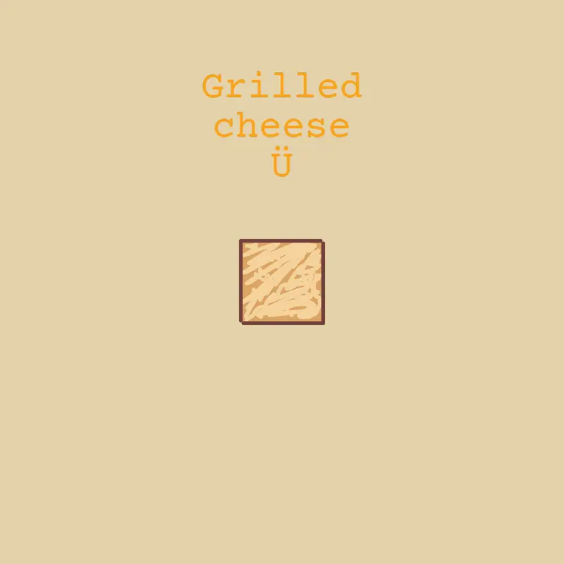 Just a grilled cheese Ü by @arch13