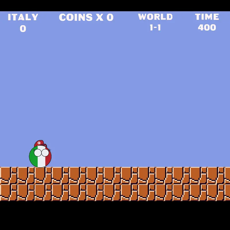 Super Italy (CountryBall Game) by @VeneFour