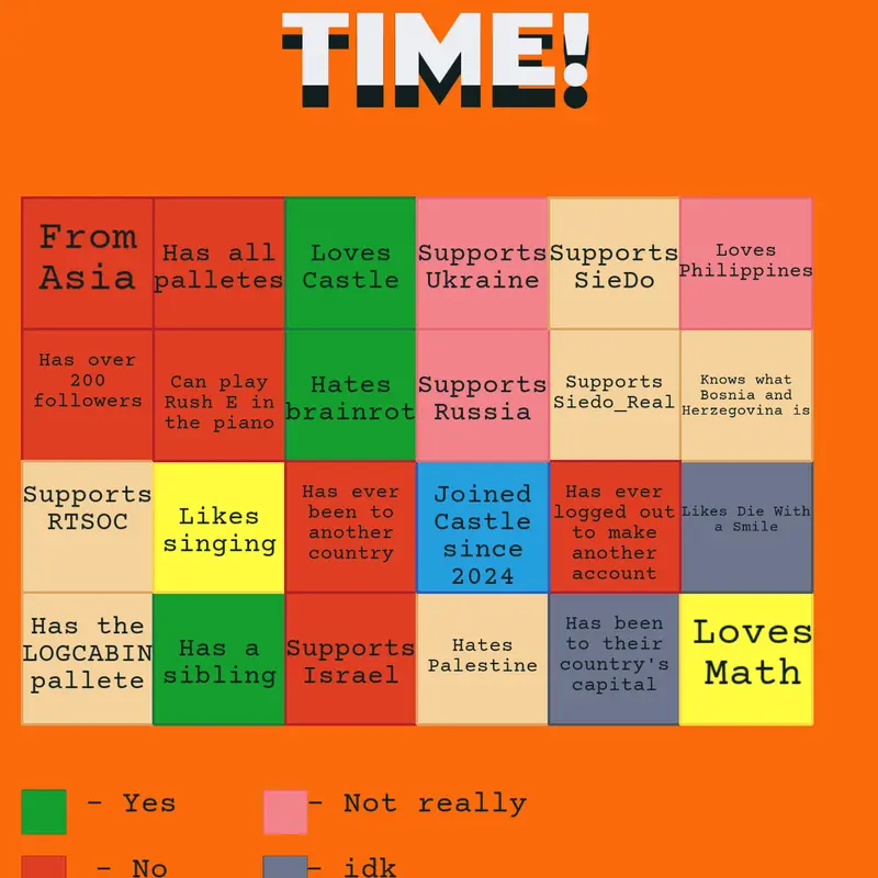 Bingo by @Kittyhi