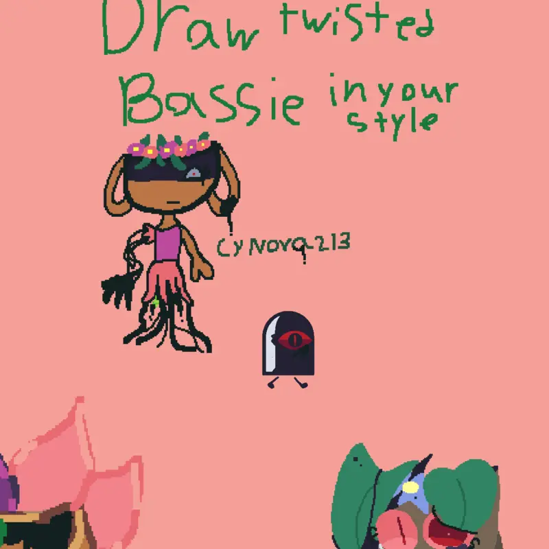 Draw your designs as twisted bassie! by @whereismysandwich