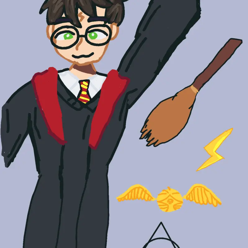 Harry potter by @kawaii_cats