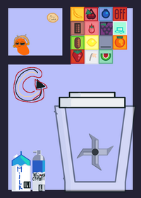 Make a smoothie and feed mini oran a cookie!