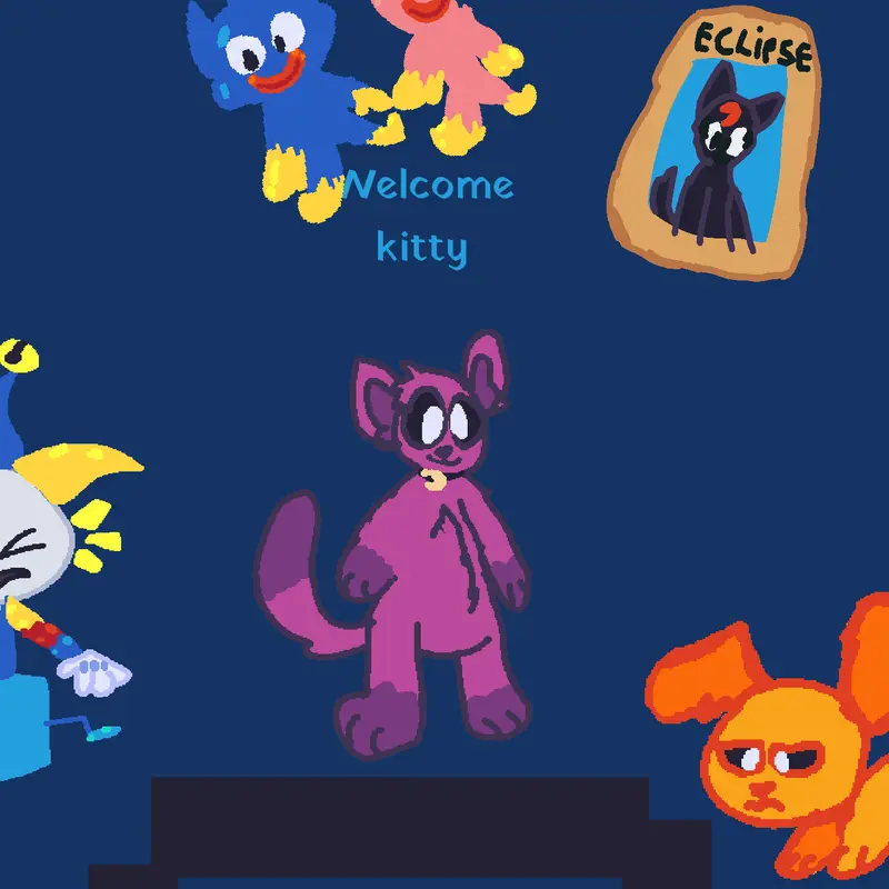 Kitty but the friends ARE diferent by @IsabellaGomes