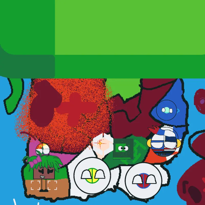 Green Cube Vs World by @MrPillows