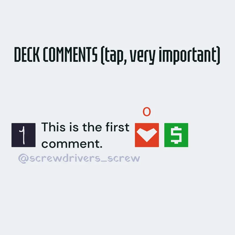 DECK COMMENTS by @screwdrivers_screw