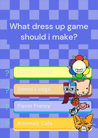 What dress up game should i make??