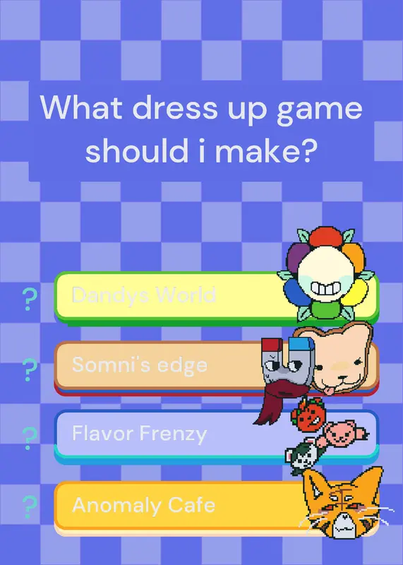 What dress up game should i make?? by @Unknown_Potat00
