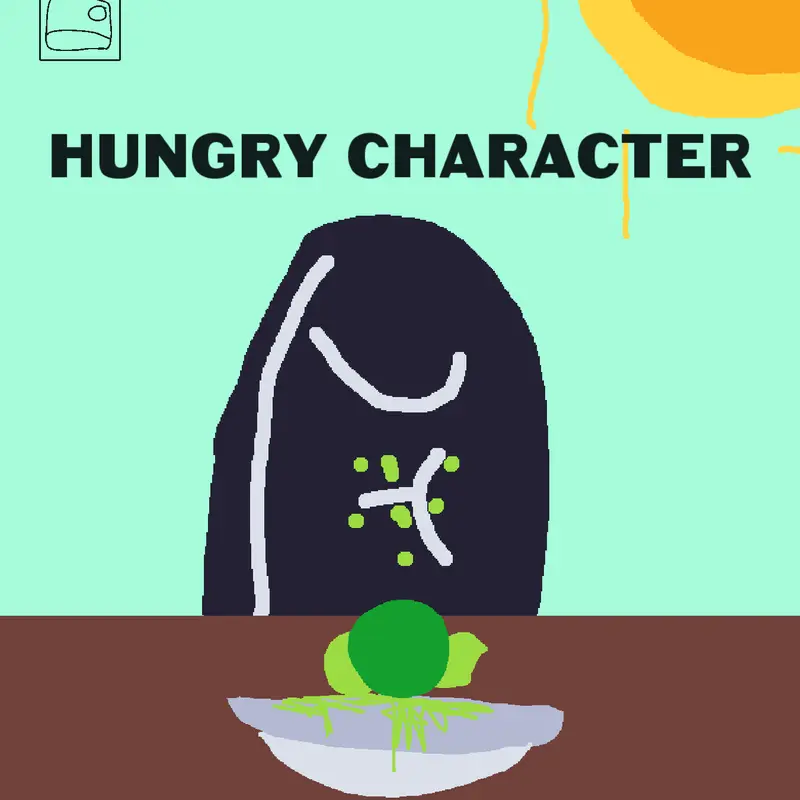 Hungry character/ mukbang/ by @monsterix_nika