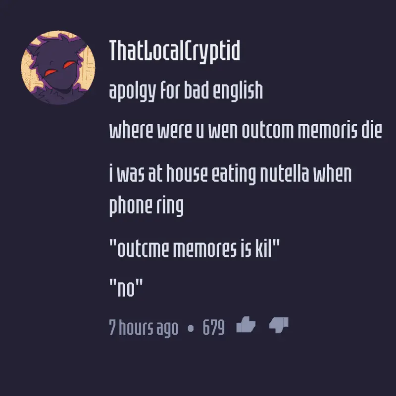 Game by @ThatLocalCryptid