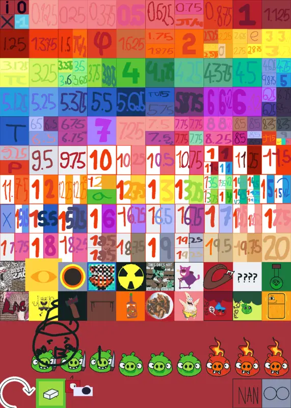 Numberblocks x Bad Piggies by @RazaAlvaro