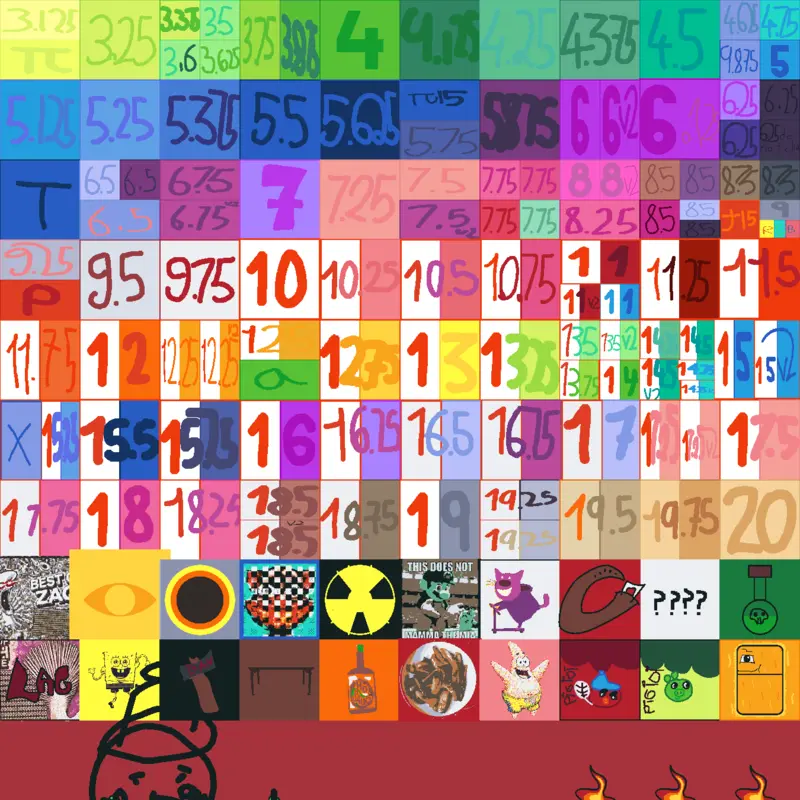 Numberblocks x Bad Piggies by @RazaAlvaro