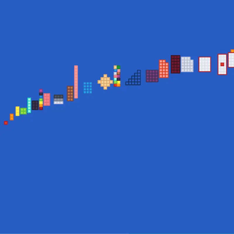 Numberblocks base 20 by @numberblocksfanargam