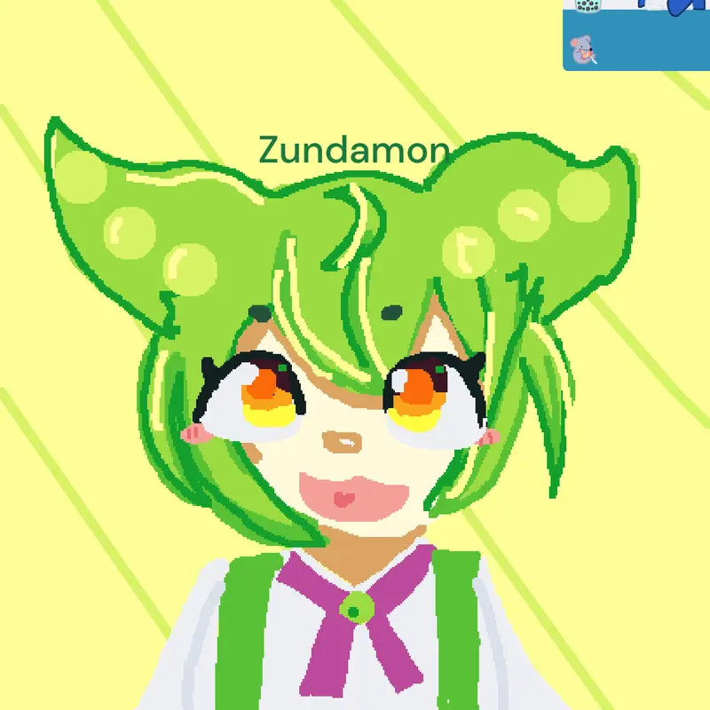 Zundamon art :) by @KittyLikes_Seals