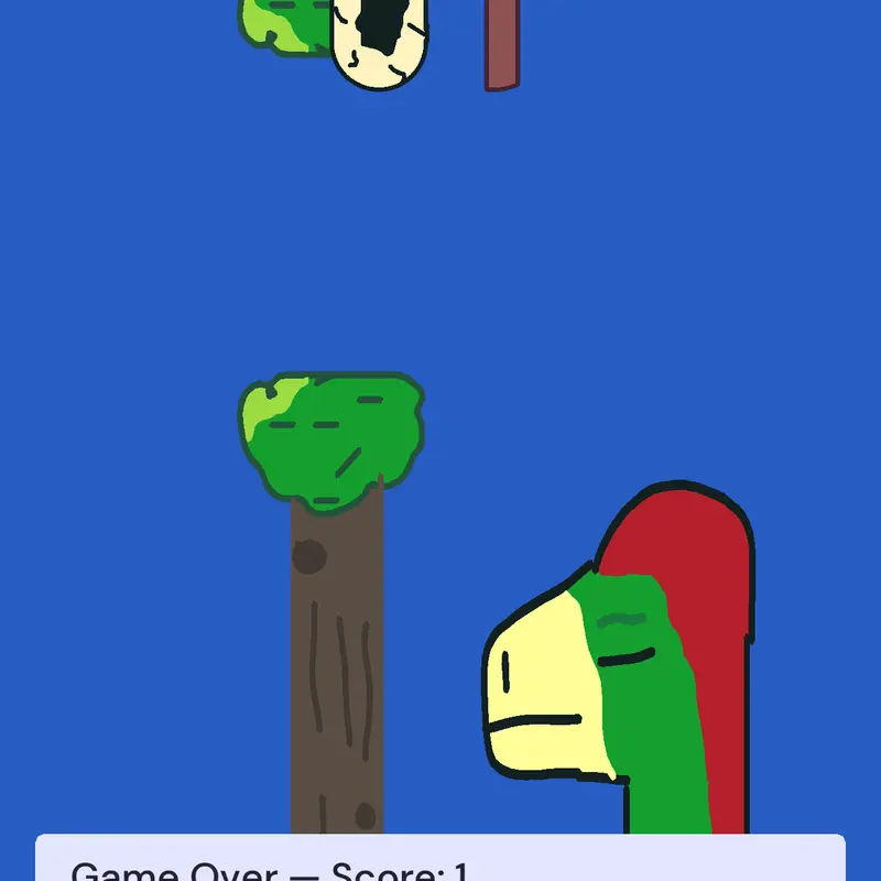Flappy jurassic world by @drigcreator276
