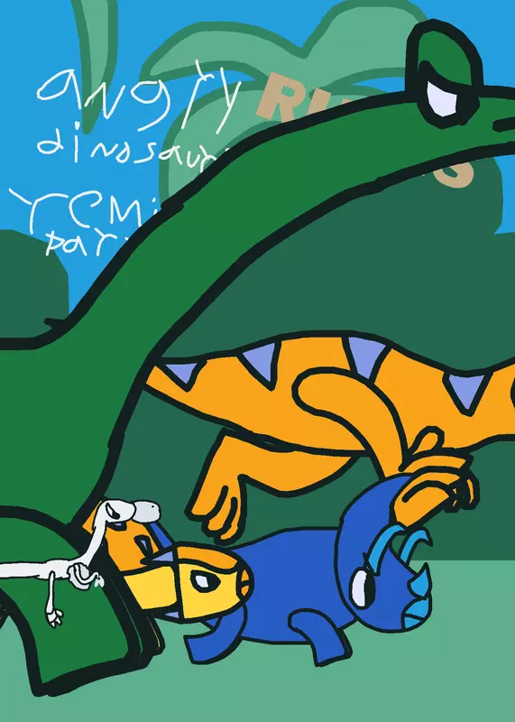 The five angry dinosaurs by @jacobogt