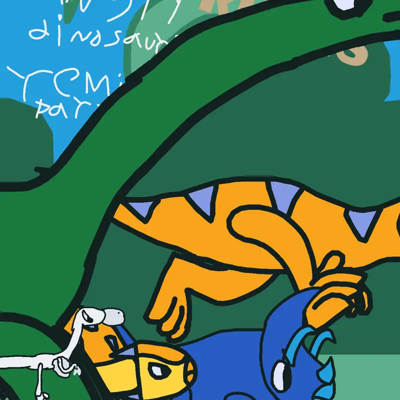 The five angry dinosaurs by @jacobogt