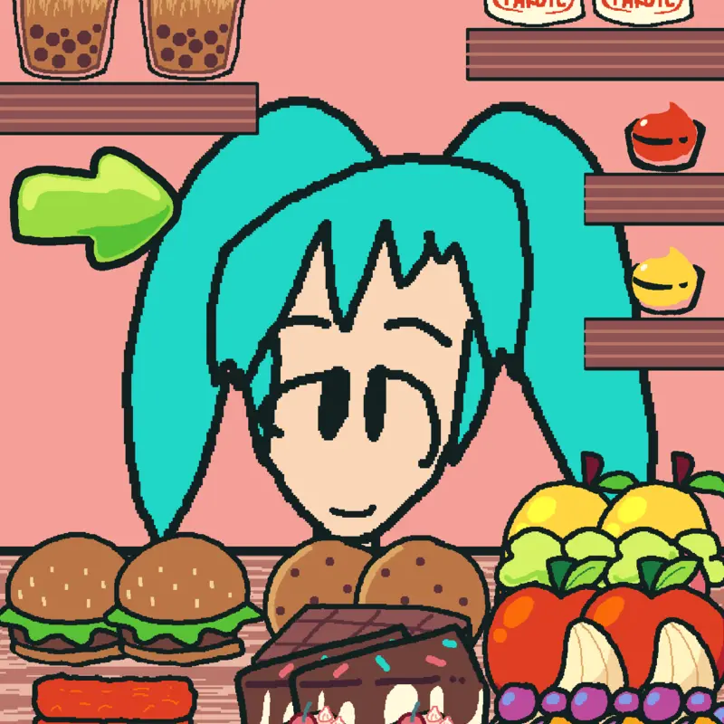 Mukbang miku by @Mukbang--rumi