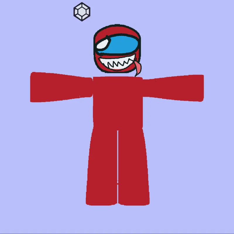 Amongus ragdoll impostor by @DavidAlejandroMedina