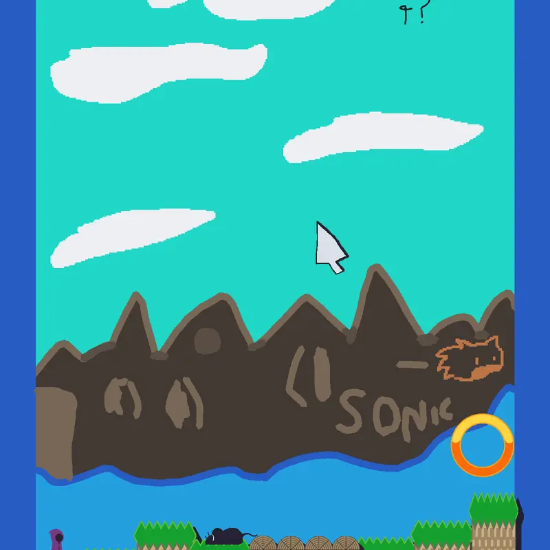 The test sonic by @its_fire_spawn