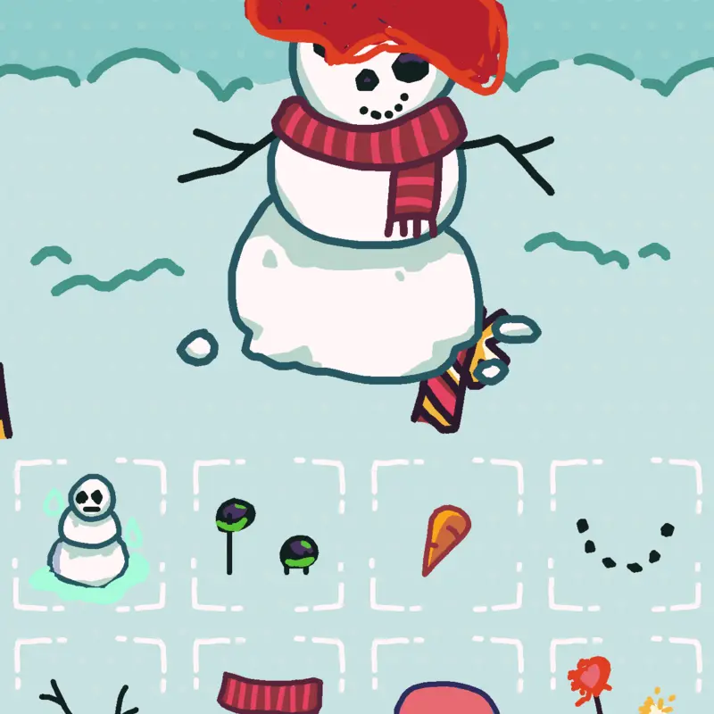 Snow man by @KirandaEmojicat