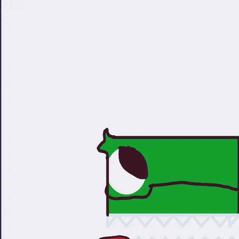Green rainbow friends mukabang by @Flamewall