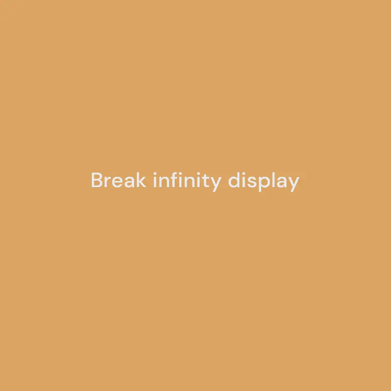 Break infinity by @crazy_joseYT