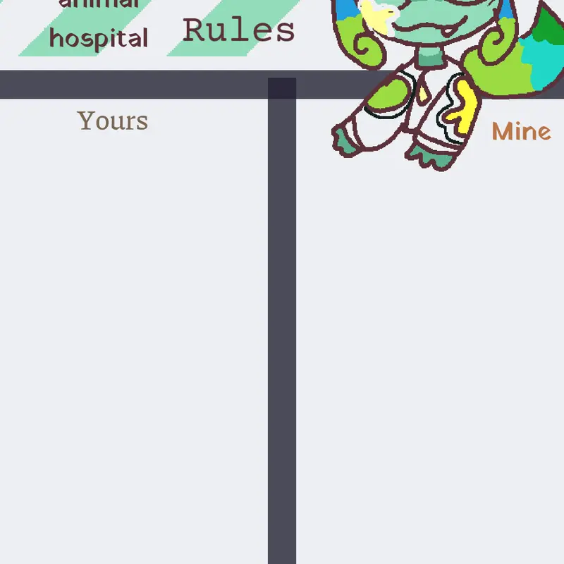 Redrawing ur ocs into animal hospital by @K1t_k3t