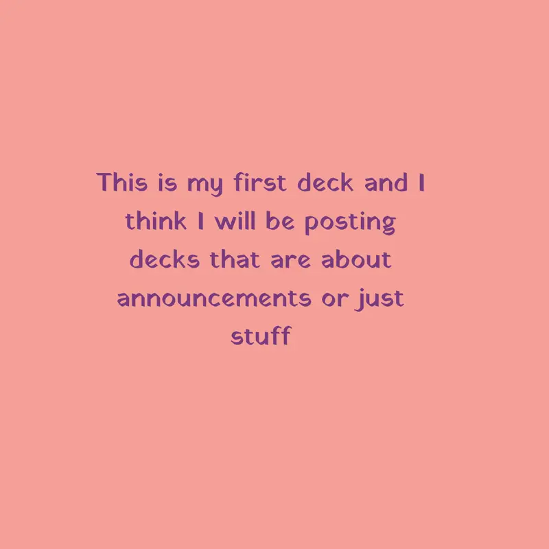 First deck:) by @TINYSLAYYDIVA