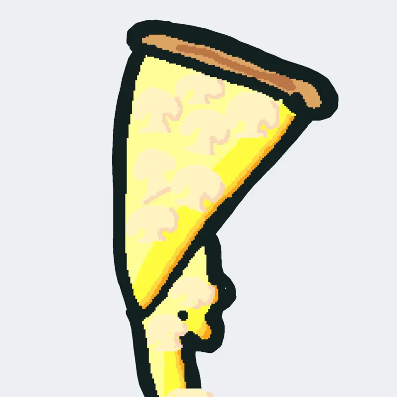 Pizza de cogumelo! by @Luffygear5farmadordeaura