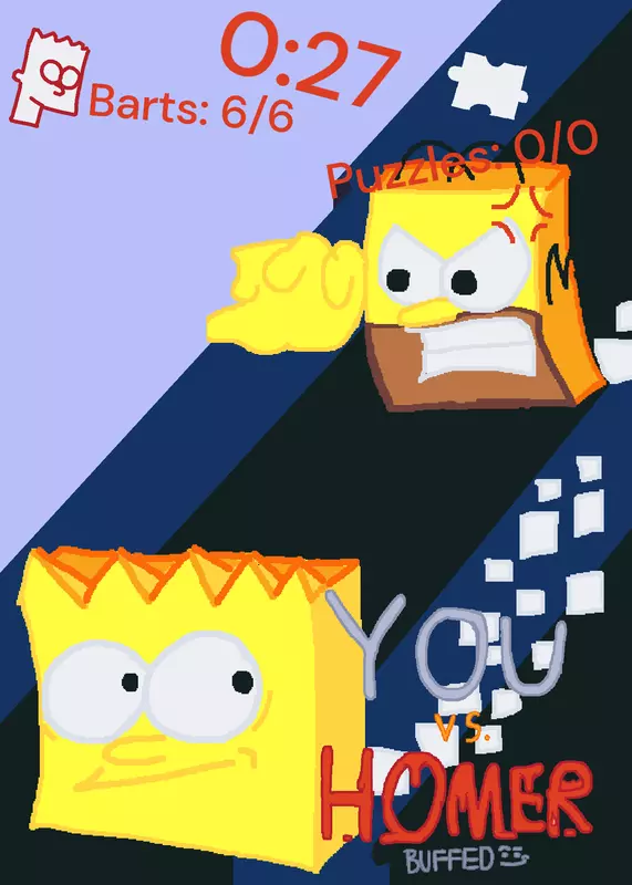 You VS Homer Buffed (WIP) by @orangeyutub