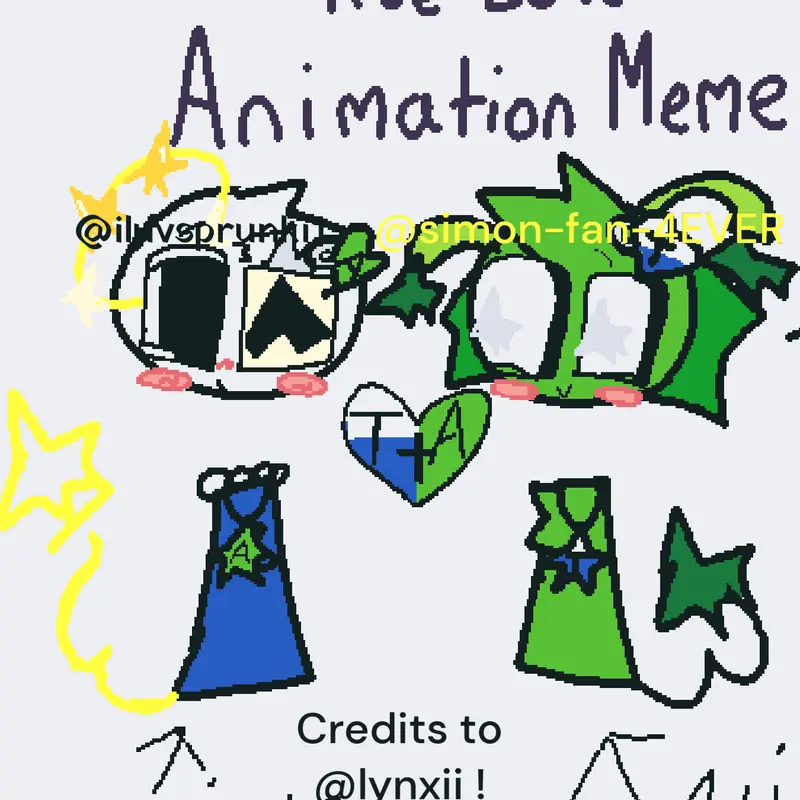 Oc on the left made by @iluvsprunki1 !! by @Simon-fan-4EVER