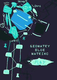 Geomatry blue martixc