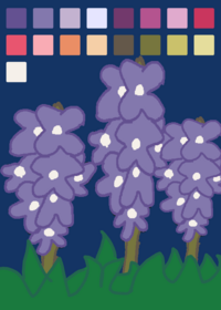 Delphinium pallete showcase