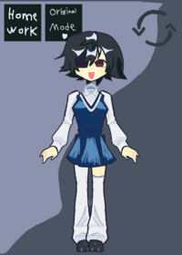 my irl oc in school:3