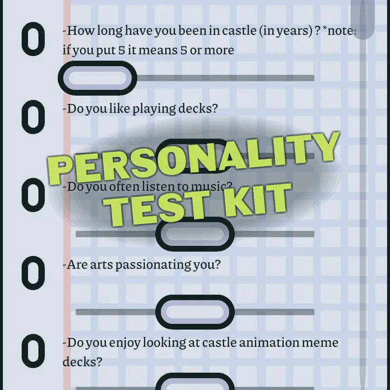 kit: personality test kit by @Uweis