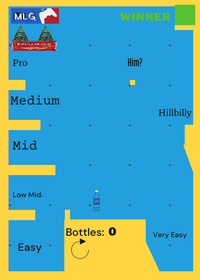 Very crappy flip the bottle game