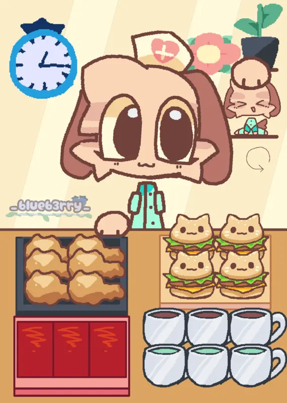 Nurse mukbang by @_blueb3rry_
