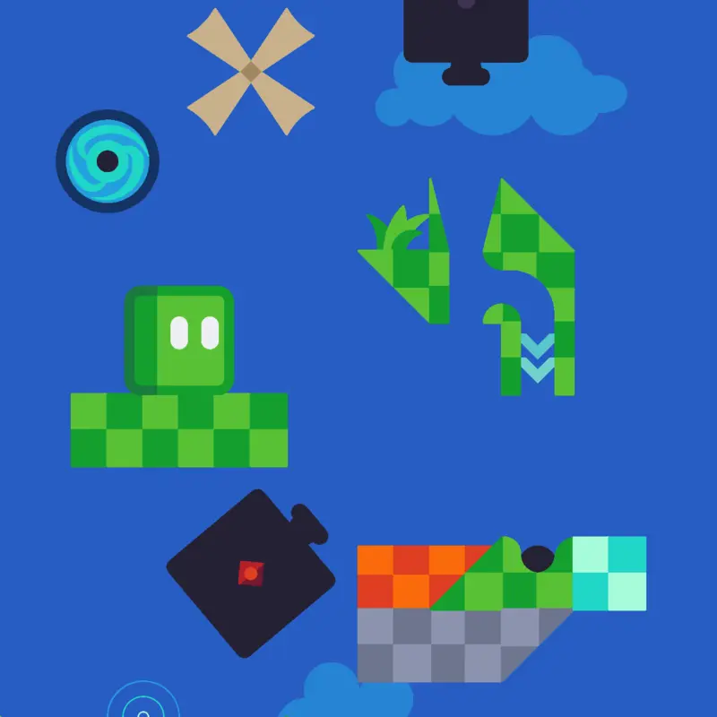 Green cube is the ball!? by @davidtsh