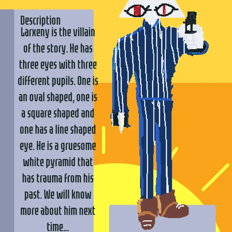 Characters and their description by @LarxenyOrEnzo