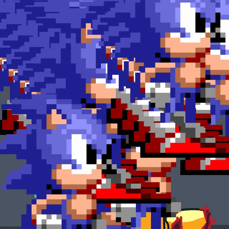 rinny become lagging sonic by @SONIYs