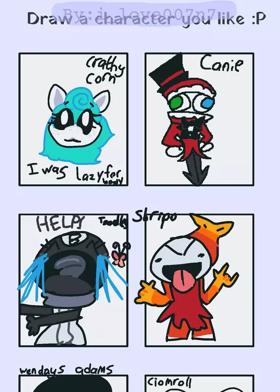 Draw a character you like *maximum 2* by @BLOCK_TALES_FAN
