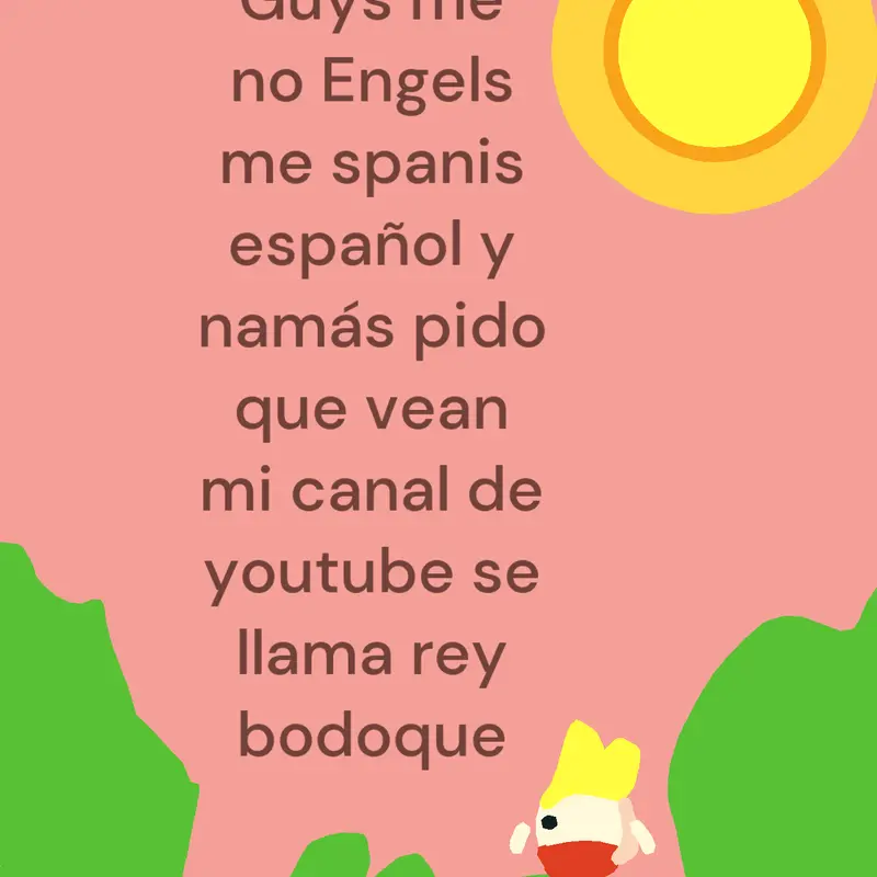 Aviso me no englesh by @Rey-Bodoque0706