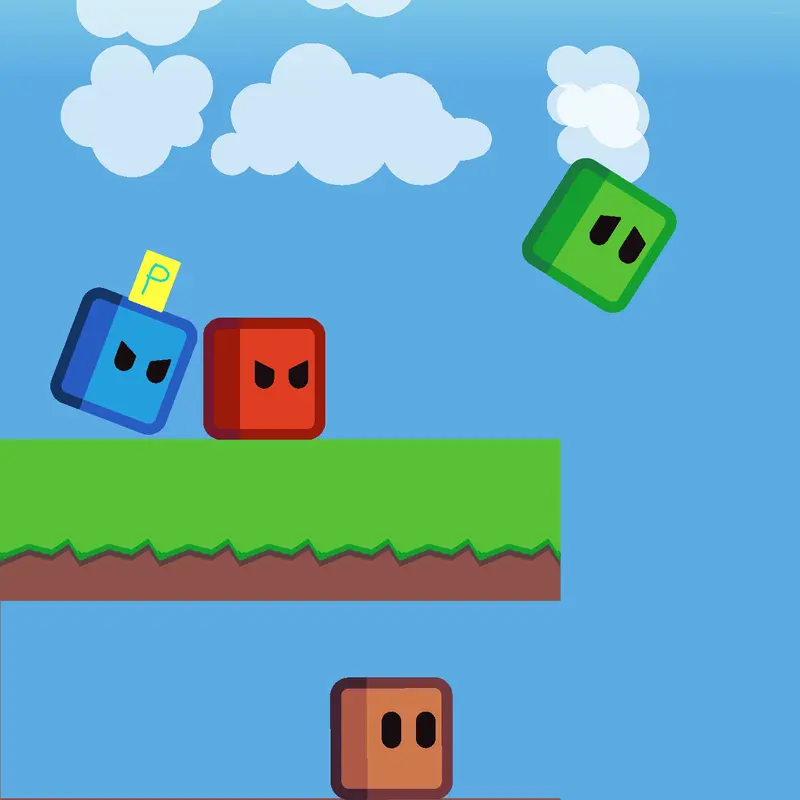 Red Cube (Max) Goes To Jail by @Green_The_Jaden
