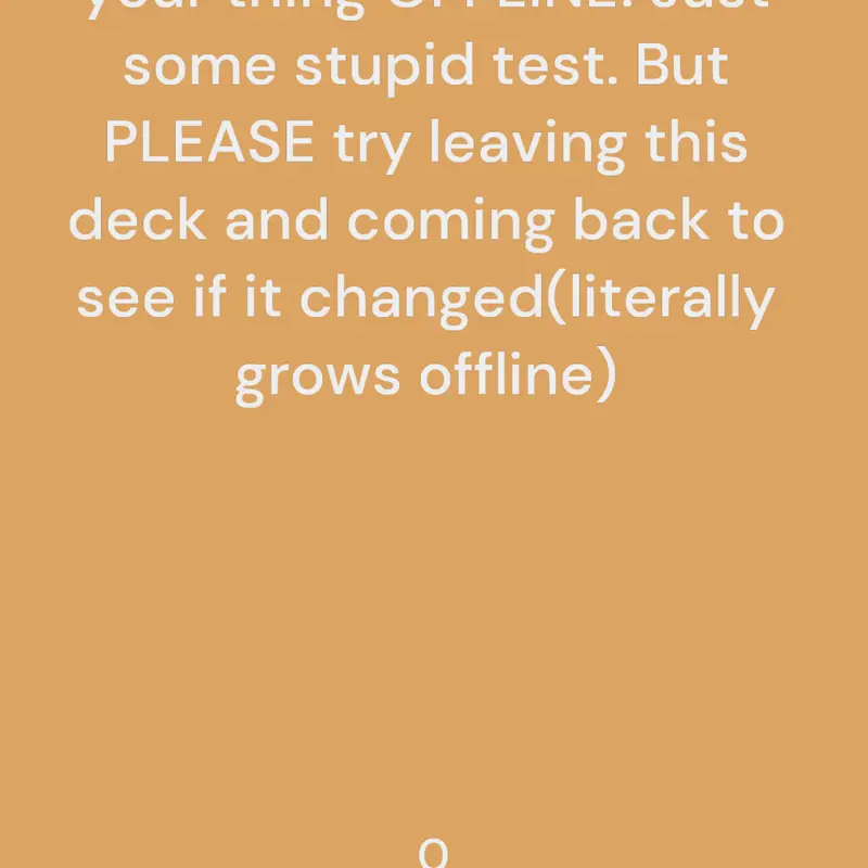 Offline by @BrentNBread