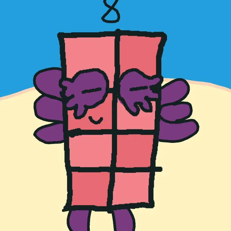 Numberblock band 8/50 by @santixd583