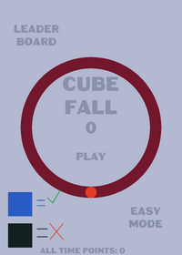 Cube fall