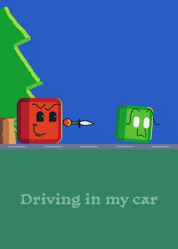 Driving in my car by @IvanThePurple